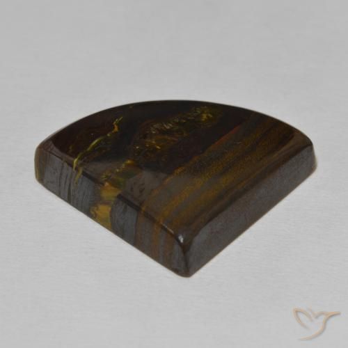 Matriz Olho de Tigre Multicolorido Natural 40.69ct, Chique, Opaco