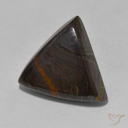 Matriz Olho de Tigre Multicolorido Natural 15.56ct, Trilhão, Opaco