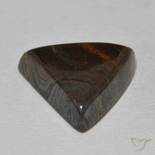 Matriz Olho de Tigre Multicolorido Natural 15.56ct, Trilhão, Opaco