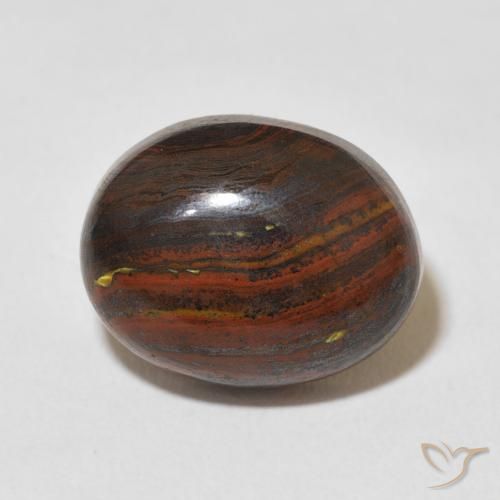 12.50ct Natural Multicolorido Matriz Olho de Tigre, oval, Opaco