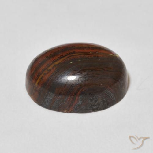 Matriz Olho de Tigre Multicolorido Natural 12.50ct, oval, Opaco