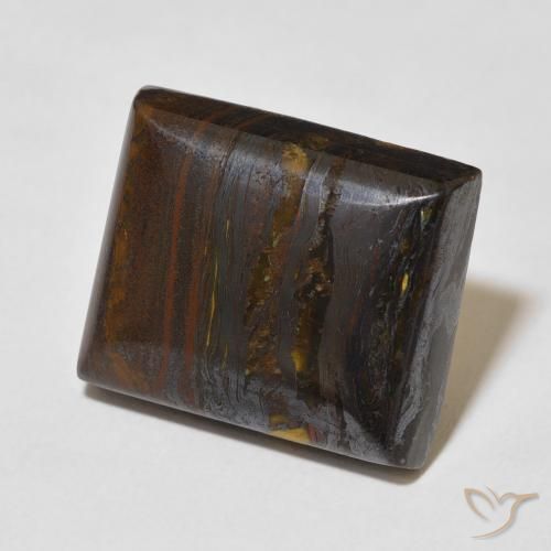 Matriz Olho de Tigre Multicolorido Natural 27.25ct, baguete, Opaco