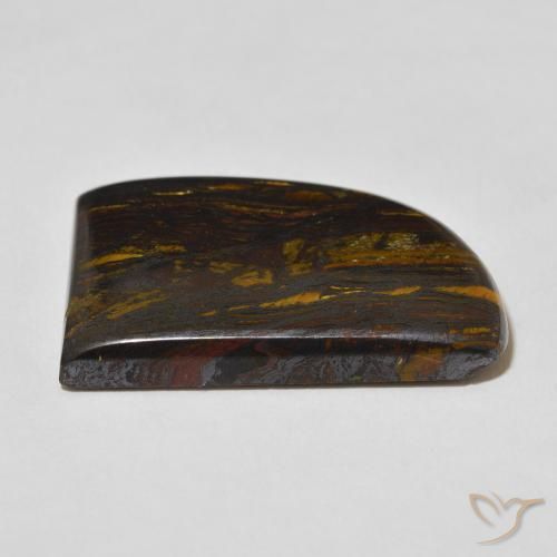 Matriz Olho de Tigre Multicolorido Natural 51.12ct, Chique, Opaco