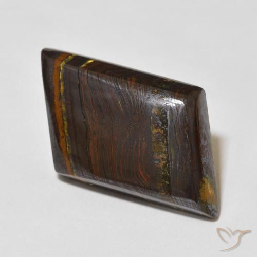 Matriz Olho de Tigre Multicolorido Natural 28.02ct, Chique, Opaco