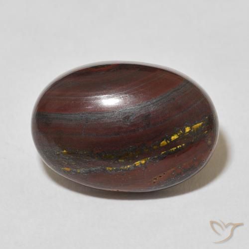 17.22ct Natural Multicolorido Matriz Olho de Tigre, oval, Opaco