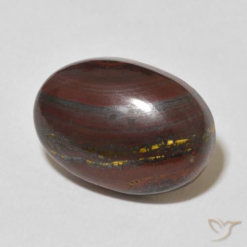 Matriz Olho de Tigre Multicolorido Natural 17.22ct, oval, Opaco