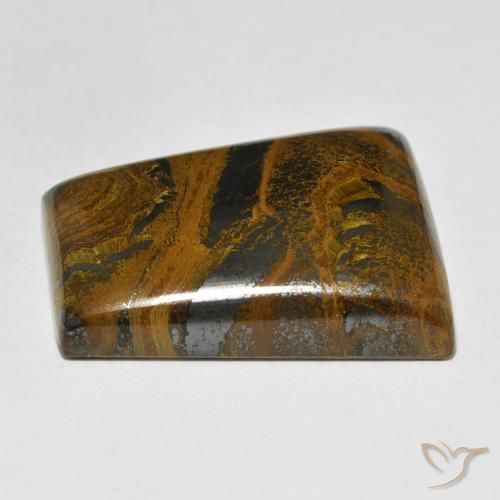 Matriz Olho de Tigre Multicolorido Natural 67.54ct, baguete, Opaco