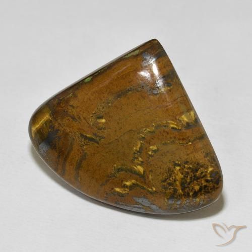 Matriz Olho de Tigre Multicolorido Natural 41.83ct, Formato de pêra, Opaco