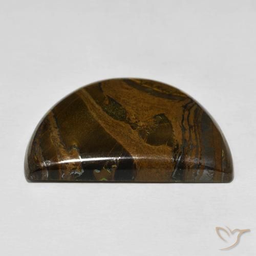 Matriz Olho de Tigre Multicolorido Natural 46.72ct, Chique, Opaco