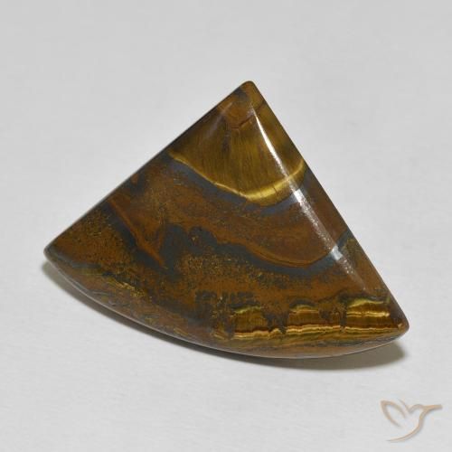 Matriz Olho de Tigre Multicolorido Natural 34.44ct, Trilhão, Opaco