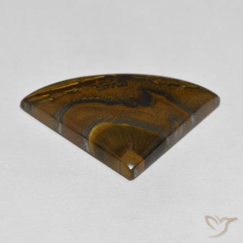 Matriz Olho de Tigre Multicolorido Natural 34.44ct, Trilhão, Opaco
