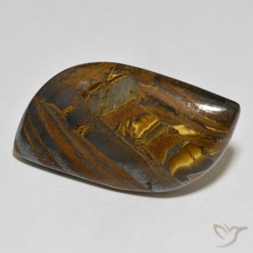 Matriz Olho de Tigre Multicolorido Natural 72.36ct, Chique, Opaco