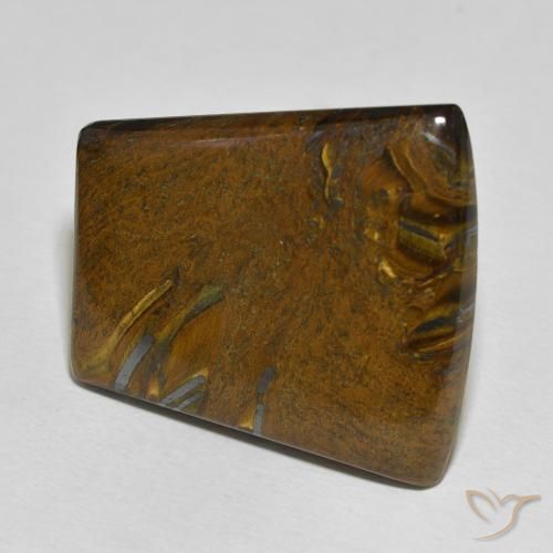 Matriz Olho de Tigre Multicolorido Natural 45.29ct, baguete, Opaco