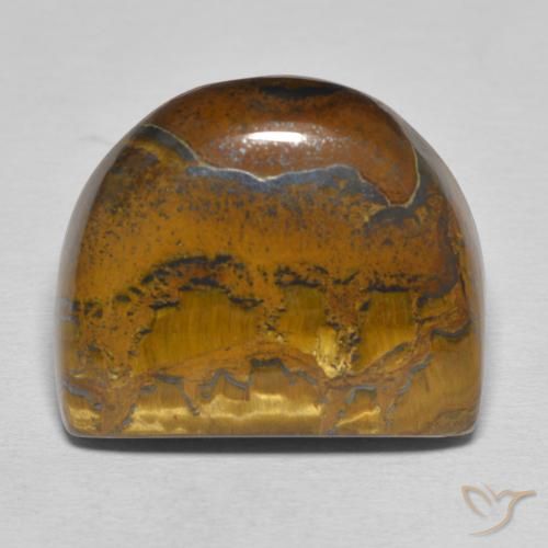 40.11ct Natural Castanho médio Matriz Olho de Tigre, Chique, Opaco