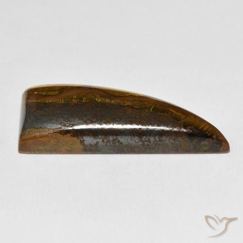 Matriz Olho de Tigre Medium Dark-Brown Natural 44.79ct, Chique, Opaco