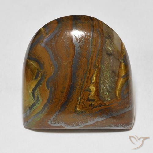71.86ct Natural Medium Light-Brown Matriz Olho de Tigre, Chique, Opaco