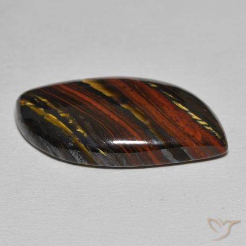 Matriz Olho de Tigre Multicolorido Natural 23.18ct, Chique, Opaco