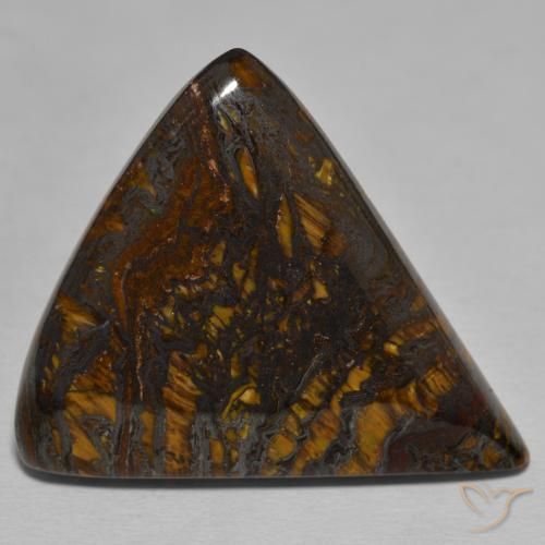 Matriz Olho de Tigre Multicolorido Natural 58.53ct, Trilhão, Opaco