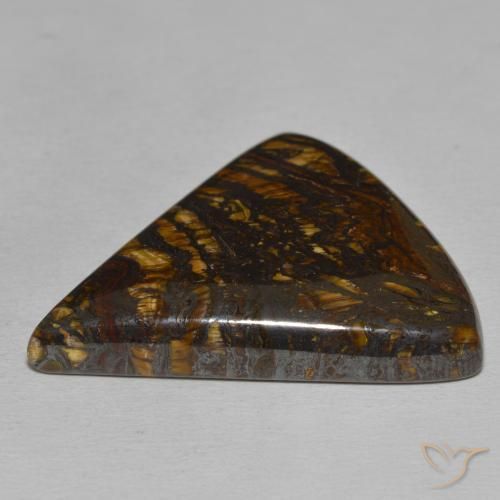 Matriz Olho de Tigre Multicolorido Natural 58.53ct, Trilhão, Opaco