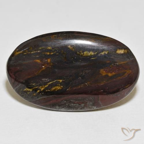 58.28ct Natural Multicolorido Matriz Olho de Tigre, oval, Opaco