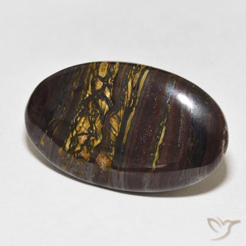 Matriz Olho de Tigre Multicolorido Natural 37.13ct, oval, Opaco