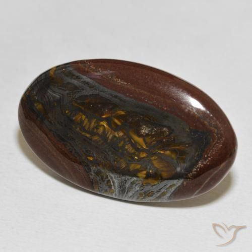 Matriz Olho de Tigre Multicolorido Natural 29.85ct, oval, Opaco