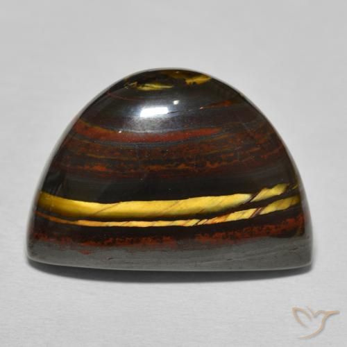 20.41ct Natural Hickory Brown Matriz Olho de Tigre, Chique, Opaco