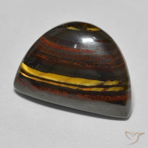 Matriz Olho de Tigre Hickory Brown Natural 20.41ct, Chique, Opaco