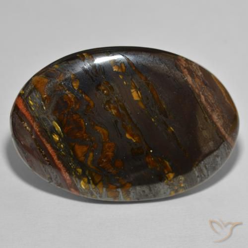 149.79ct Natural Multicolorido Matriz Olho de Tigre, oval, Opaco