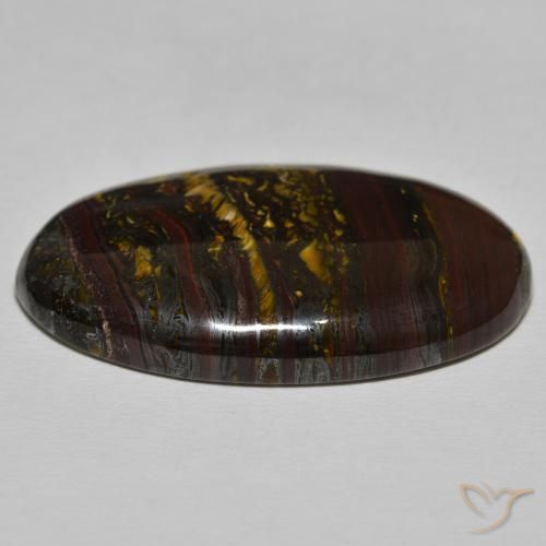 Matriz Olho de Tigre Medium Dark-Brown Natural 50.58ct, oval, Opaco