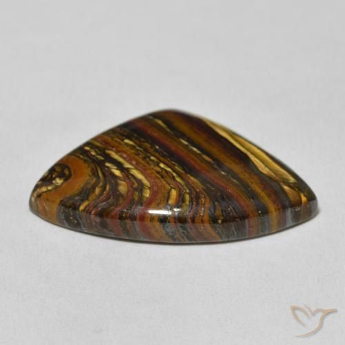 Matriz Olho de Tigre Multicolorido Natural 26.35ct, Chique, Opaco