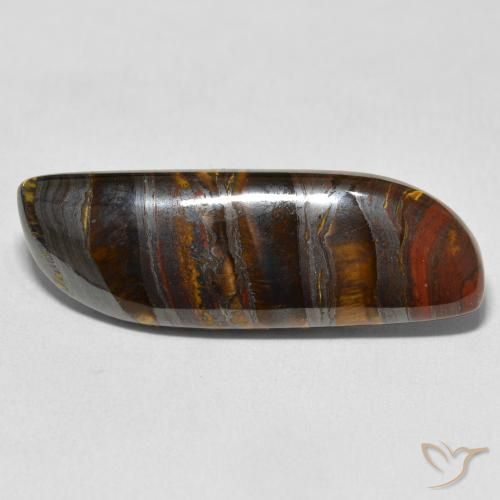 23.75ct Natural Multicolorido Matriz Olho de Tigre, Chique, Opaco