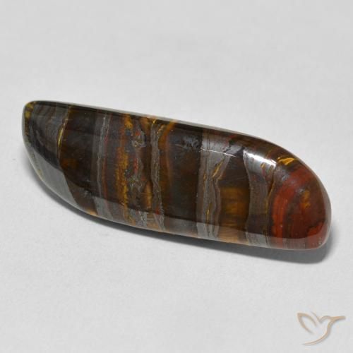 Matriz Olho de Tigre Multicolorido Natural 23.75ct, Chique, Opaco