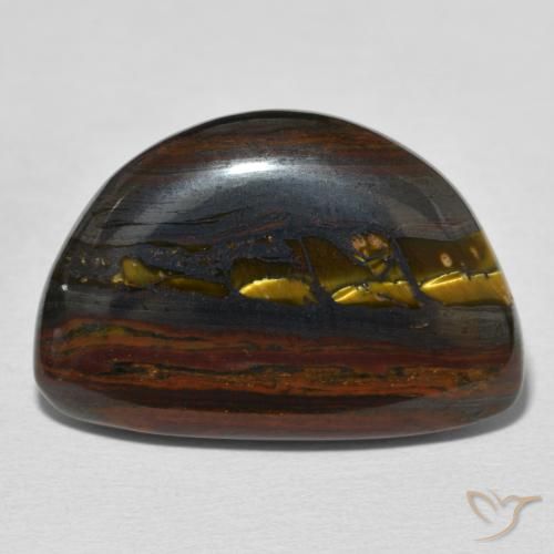 26.03ct Natural Multicolorido Matriz Olho de Tigre, Chique, Opaco