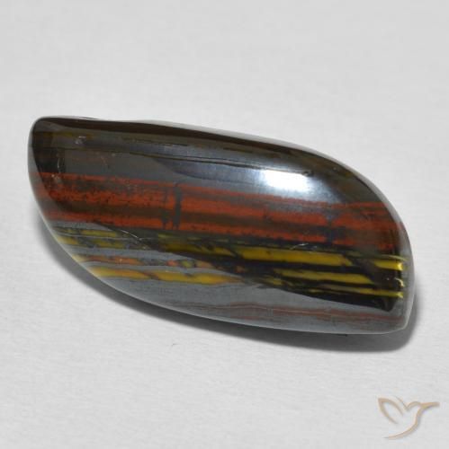 Matriz Olho de Tigre Multicolorido Natural 18.34ct, Chique, Opaco