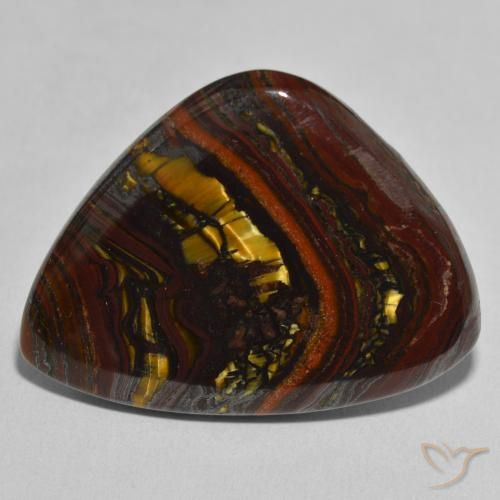 36.54ct Natural Multicolorido Matriz Olho de Tigre, Chique, Opaco