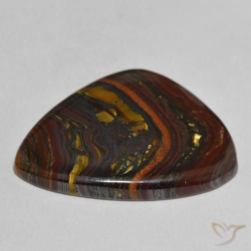 Matriz Olho de Tigre Multicolorido Natural 36.54ct, Chique, Opaco