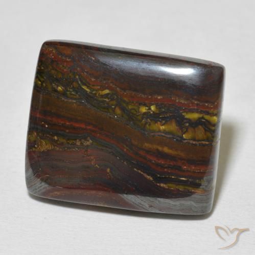 Matriz Olho de Tigre Multicolorido Natural 26.36ct, baguete, Opaco