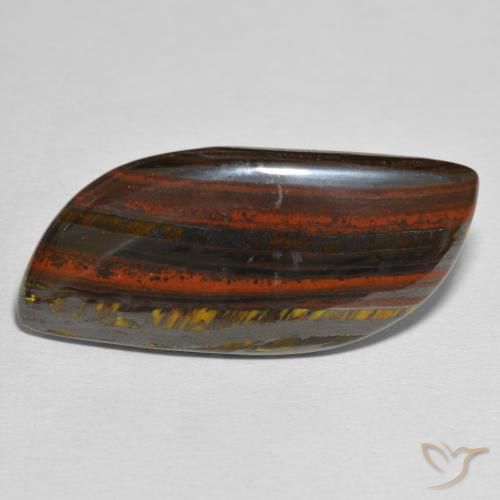 32.54ct Natural Multicolorido Matriz Olho de Tigre, Chique, Opaco