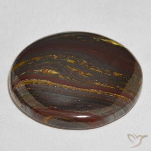 Matriz Olho de Tigre Multicolorido Natural 48.13ct, Redondo, Opaco