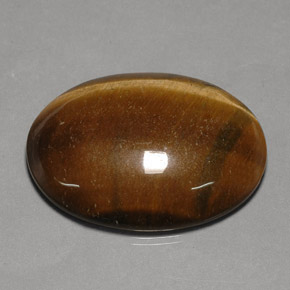Tiger's eye marrom natural 75,77ct, corte oval, opaco