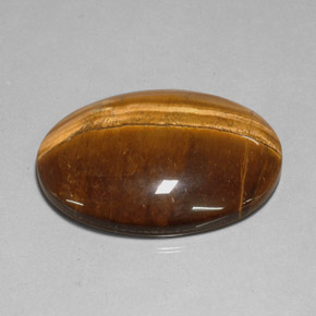 Tiger's eye marrom natural 78,13ct, corte oval, opaco