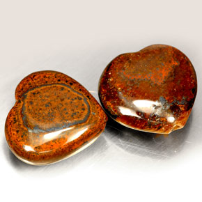 Pedras preciosas de Olho de Tigre Multicolorido natural de  ct, Formato de coração, Opaco