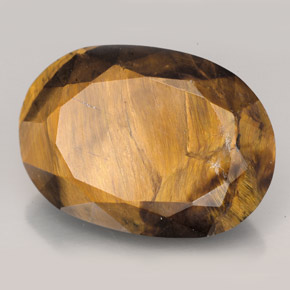Tiger's eye marrom natural 23,17ct, corte oval, opaco