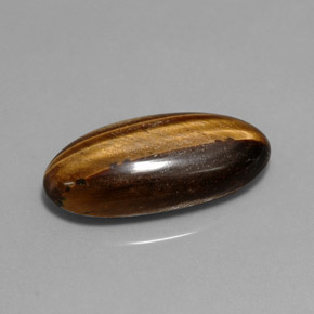 Olho de Tigre Dourado Marrom Natural 10.15ct, Corte Oval, Opaco