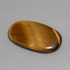 Tiger's eye marrom natural 10,07ct, corte oval, opaco