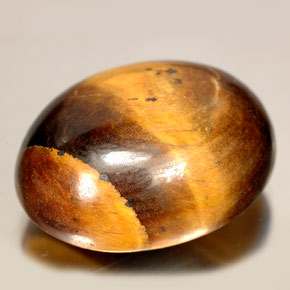 Olho de Tigre Dourado Marrom Natural 24.55ct, Corte Oval, Opaco