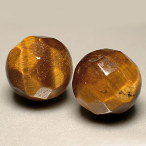 Pedras preciosas de tiger's eye marrom natural de  ct, esfera / bola, opaco