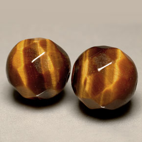 Pedras preciosas de Olho de Tigre Dourado Marrom natural de  ct, Esfera / Bola, Opaco