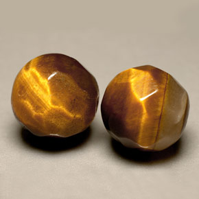 Pedras preciosas de olho de tigre marrom dourado natural de  ct, esfera / bola, opaco